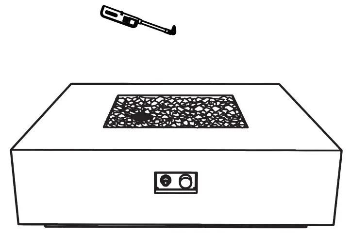ELEMENTI OFG411LP Capertee Sandstone Fire Table - Lighter