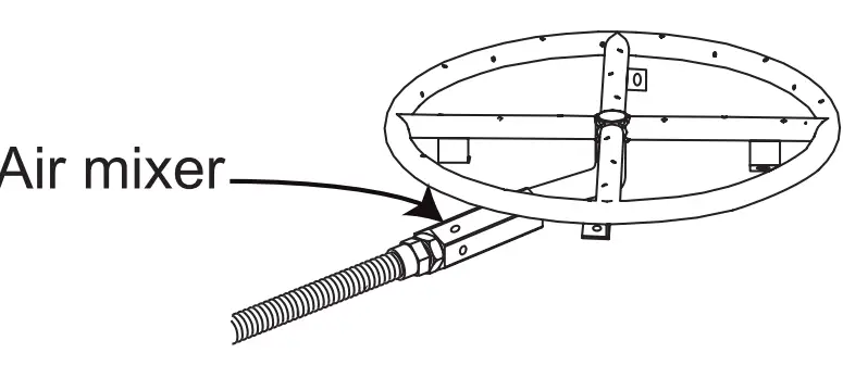 ELEMENTI OFG411LP Capertee Sandstone Fire Table - mixer
