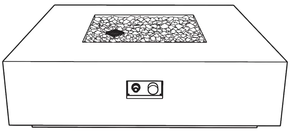 ELEMENTI OFG411LP Capertee Sandstone Fire Table