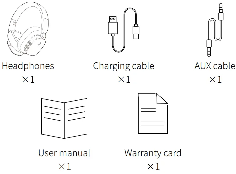 Baseus Bowie H1i Noise Cancellation Wireless Headphone - Content