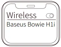 Baseus Bowie H1i Noise Cancellation Wireless Headphone - Wireless connection