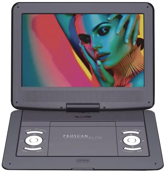 PEDVD1332 13.3 Inch Swivel Screen Portable DVD Player