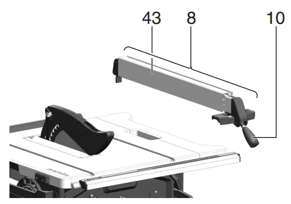 Adjusting ripping fence