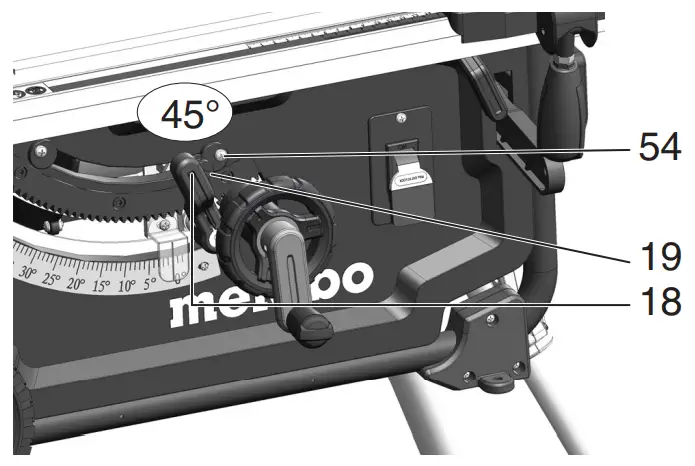 Adjusting the blade tilt stop