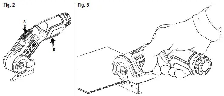 RYOBI FVC51 4 Volt USB Lithium Power Cutter - Product Overview 3