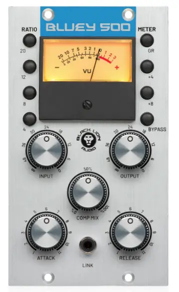 BLACK-LION AUDIO-Bluey-500-500-Series-Modified-Blue-Stripe-FET-Limiter-or-Compressor-PRODUCT