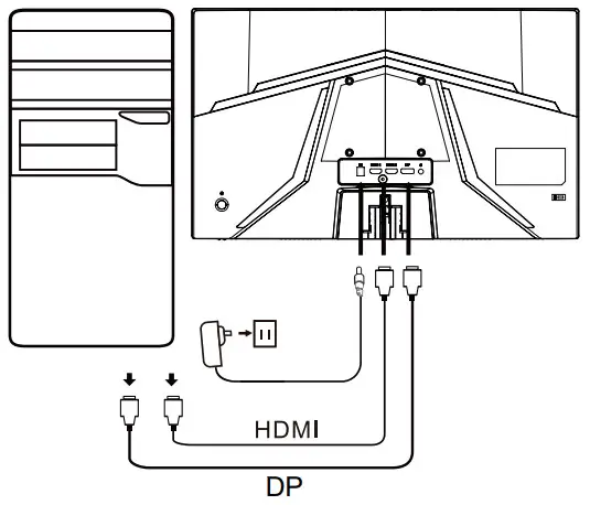 Acer Nitro ED240Q 23.6 Inch Full HD LCD Curved Monitor - computer
