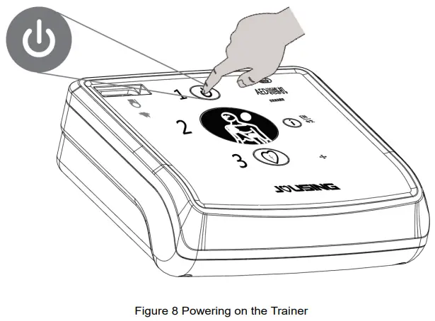 JOUSING iAED S1T AED Trainer - Powering on the Trainer