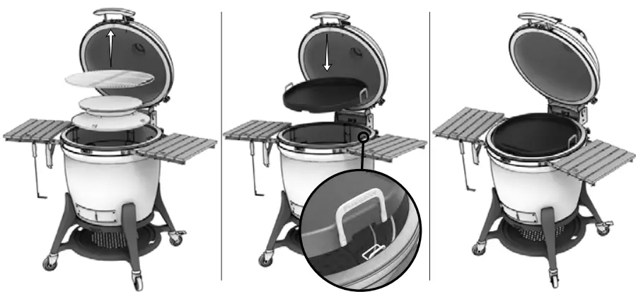 KAMADO JOE KJ15094622 Big Joe Griddle-fig1