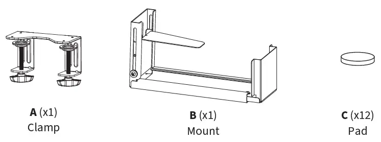 V-I-V-O-MOUNT-PC01C-Black-Under-Desk-Leg-Clamp-PC-Mount-05