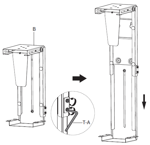 V-I-V-O-MOUNT-PC01C-Black-Under-Desk-Leg-Clamp-PC-Mount-10