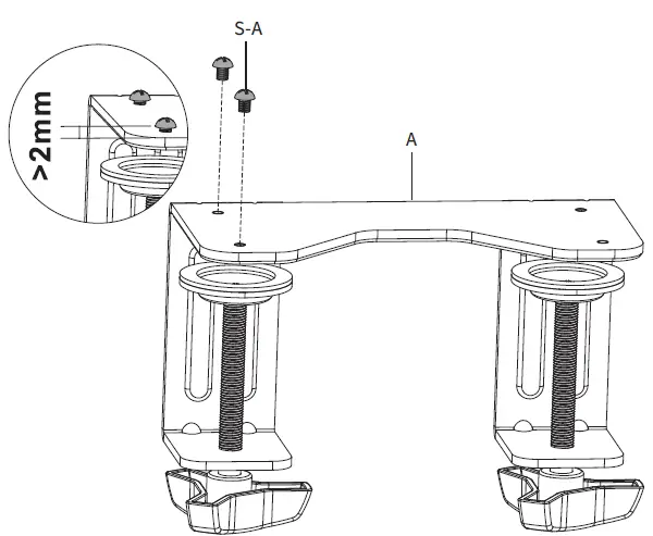 V-I-V-O-MOUNT-PC01C-Black-Under-Desk-Leg-Clamp-PC-Mount-11