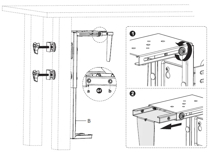 V-I-V-O-MOUNT-PC01C-Black-Under-Desk-Leg-Clamp-PC-Mount-16