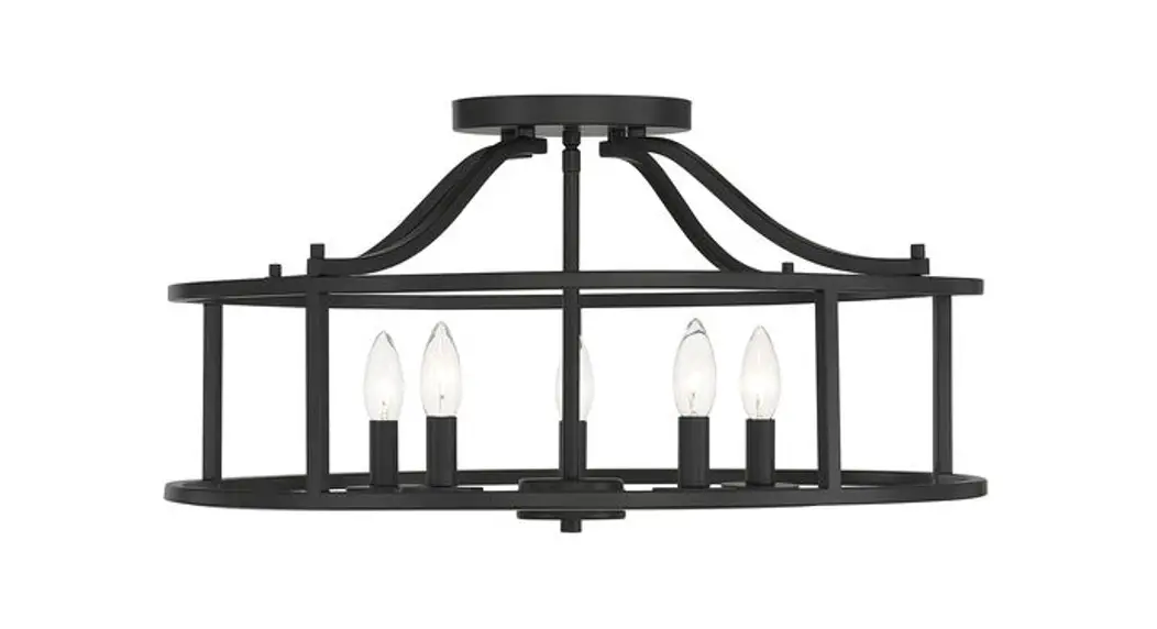 Savoy House 6-1679-5-89 Stockton 24 Inch 5-light Semi-flush Mount Instruction Manual