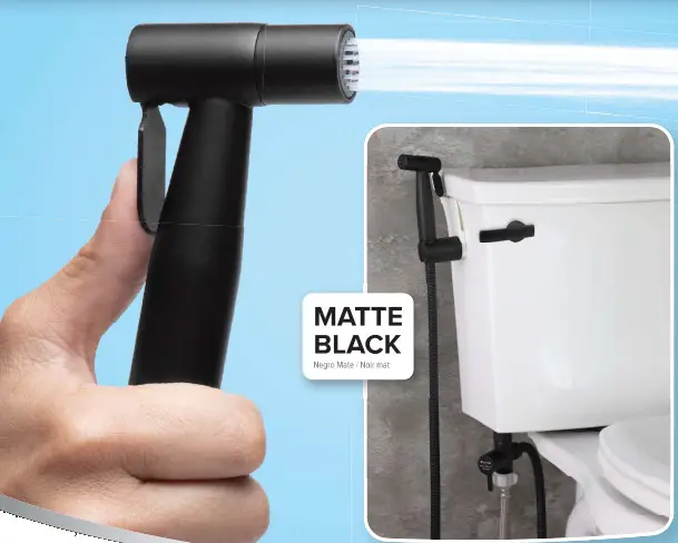 Brondell CSL-40MB CleanSpa Luxury Stainless Steel Non-Electric Handheld Bidet Attachment