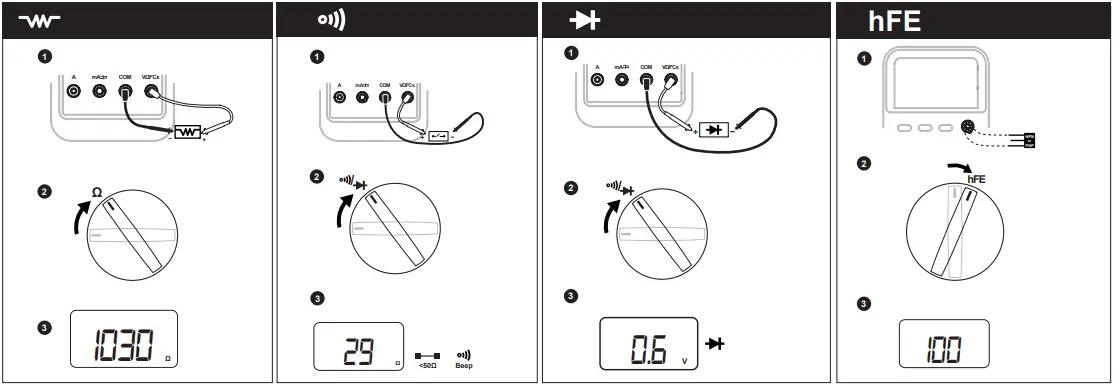 MASTECH-MY68-Digital-Electronic-Handheld-Multimeter-FIG-2