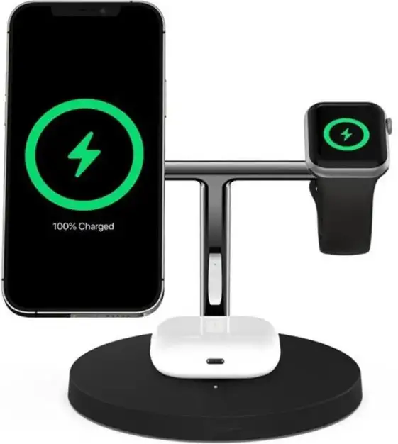 MINSUO 3 In 1 Magnetic 15W Wireless Fast Charger