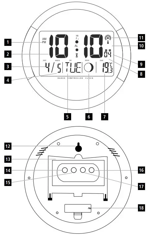 hama-PP-245-Radio-Controlled-DCF-Wall-Clock-FIG-1