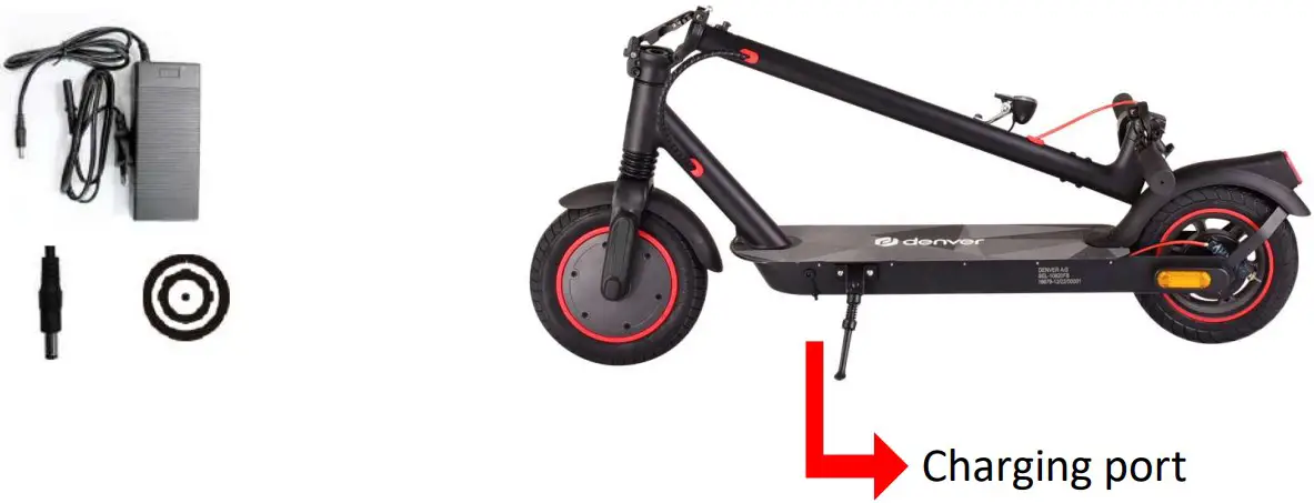 Charging the scooter