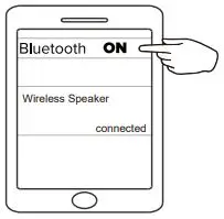 VIVITAR JUS6000PDQ-ASST Wireless Speaker User Manual - Go to the Bluetooth settings menu on your phone