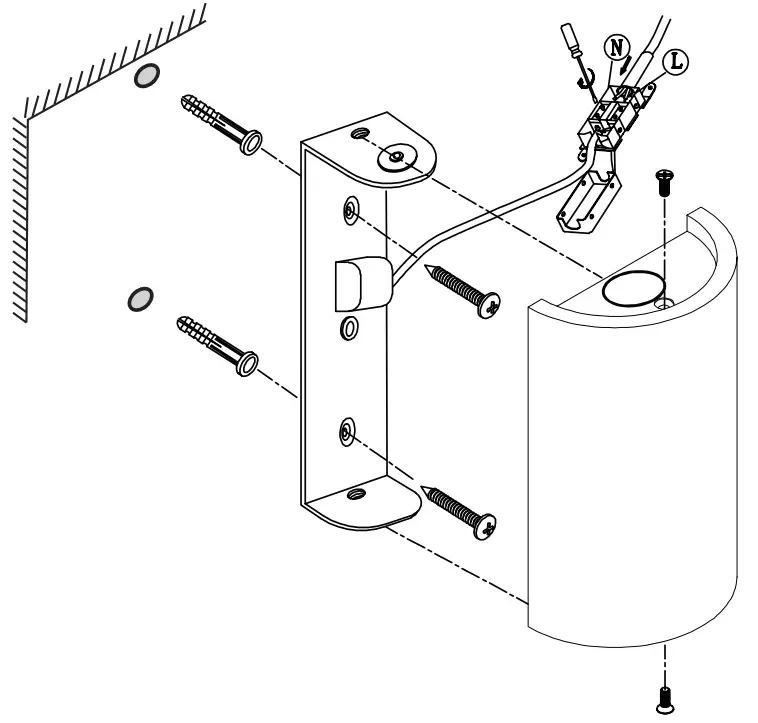 Saxby 61636 Crescent Wall - Fig 1