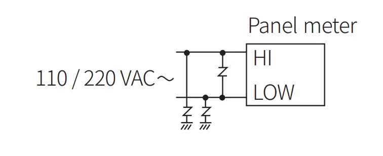 Connection with the varistor