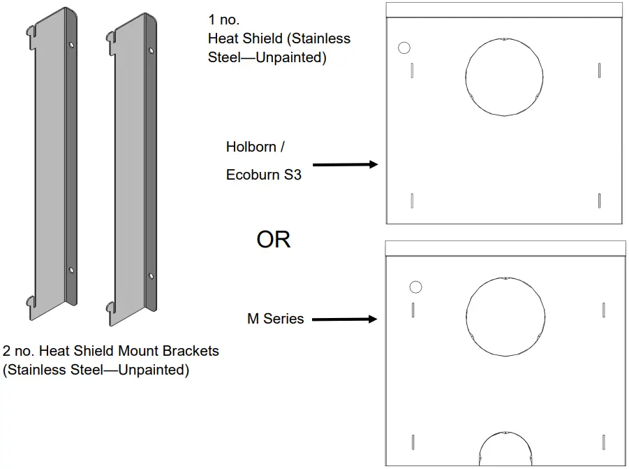 ARADA BK736 Rear Heat Shield Kit - Contents Of Kit