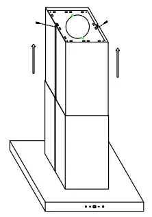 HAUSLANE IS-700SS-30 36 Inch Island T-Shaped Range Hood - Fig 15