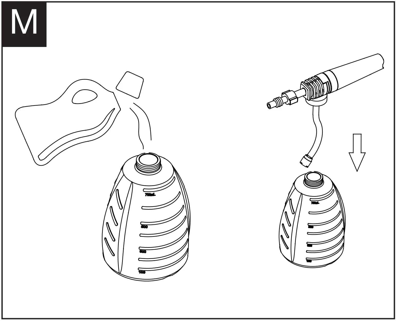 Using the foam sprayer