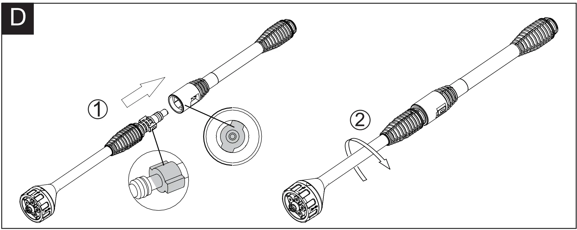 Fitting the 5 in 1 nozzle