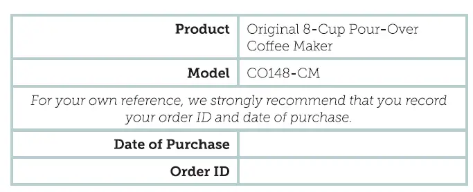 COSORI C0148-CM Pour Over Coffee Maker 2