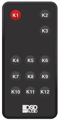 OSD Audio XPA 1000 XPA 600 Commercial Digital Amplifier - Remote Universal Codes