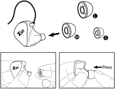 XVive T9 In Ear Monitors C1