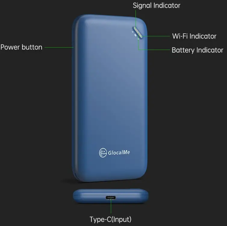 GlocalMe UPP Roaming Free Portable WiFi Device - Product overview