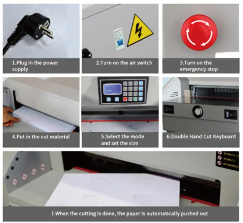 Colordowell 4606S Precise Paper Cutting Machine - cutting