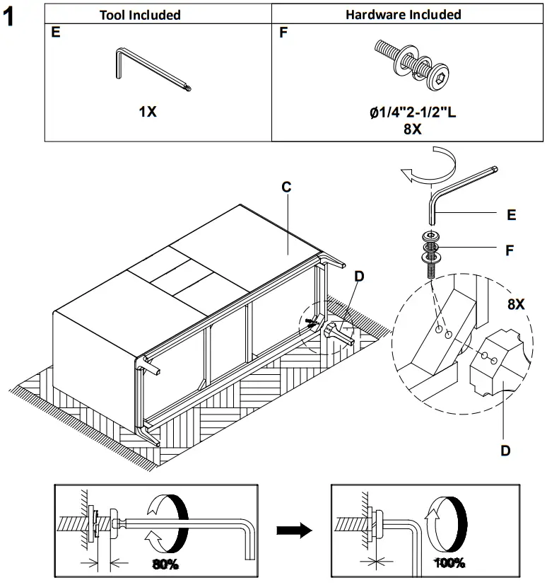 Williams Sonoma Parker 63 Inch Bathroom Vanity - Tool Required 2