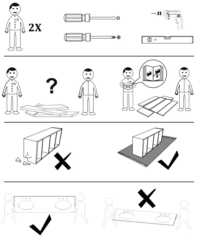 Williams Sonoma Parker 63 Inch Bathroom Vanity - Tool Required