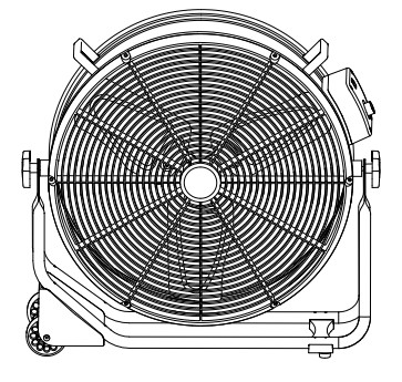 XPOWER FD-630D Brushless DC Motor High Velocity Drum Fan - Fig2