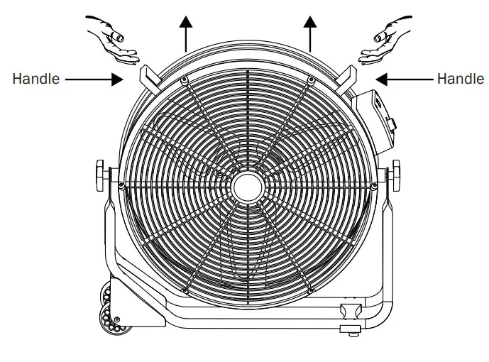 XPOWER FD-630D Brushless DC Motor High Velocity Drum Fan - Fig5