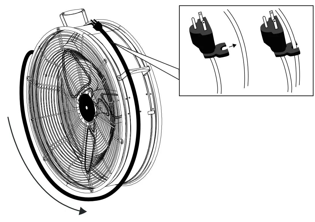 XPOWER FD-630D Brushless DC Motor High Velocity Drum Fan - Fig8