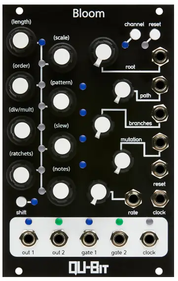 QU BIT QB Bloom Electronix Bloom Eurorack Fractal Sequencer