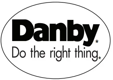 Danby DAG026A2BDB Compact Glass Door Fridge - Logo