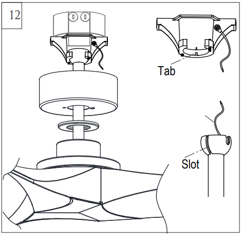 MONTE CARLO 3CLNCSM60XXX Series Fan - Parts 12