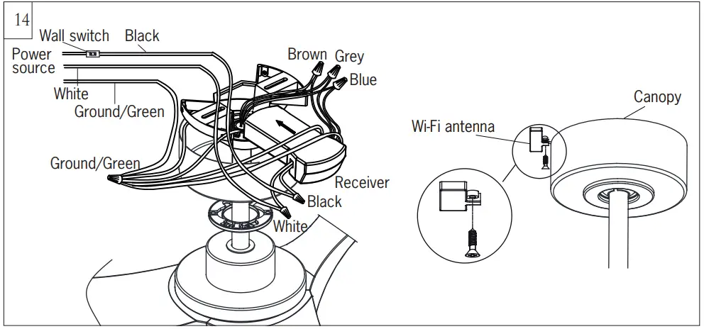 MONTE CARLO 3CLNCSM60XXX Series Fan - Parts 14