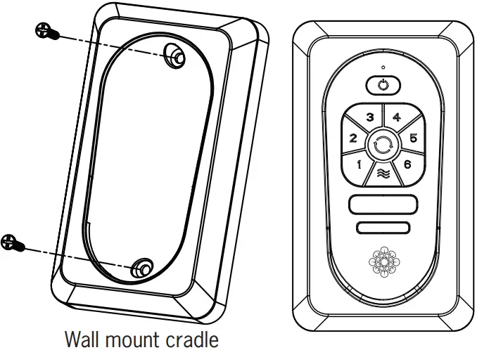 MONTE CARLO 3CLNCSM60XXX Series Fan - Wall mount cradle