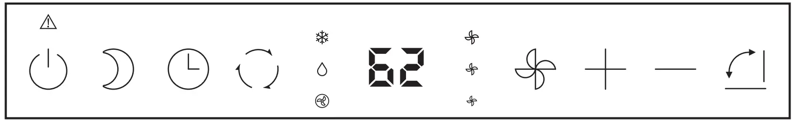 Whynter ARC-115WG 3 In 1 Compact Portable Air Conditioner - control panel