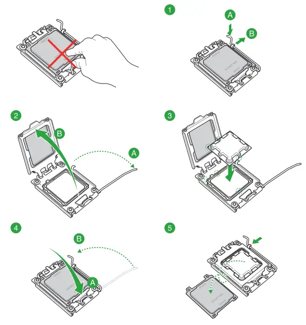 ASUS E21751 TUF Gaming A620M Plus WIFI Motherboard - CPU