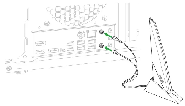 ASUS E21751 TUF Gaming A620M Plus WIFI Motherboard - Wi-Fi moving