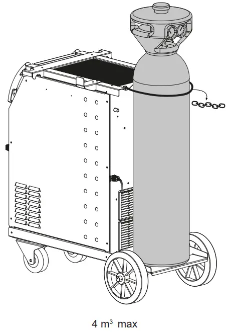 GYS KRONOS 250T Multiweld Welding Machine - BOTTLE SUPPORT