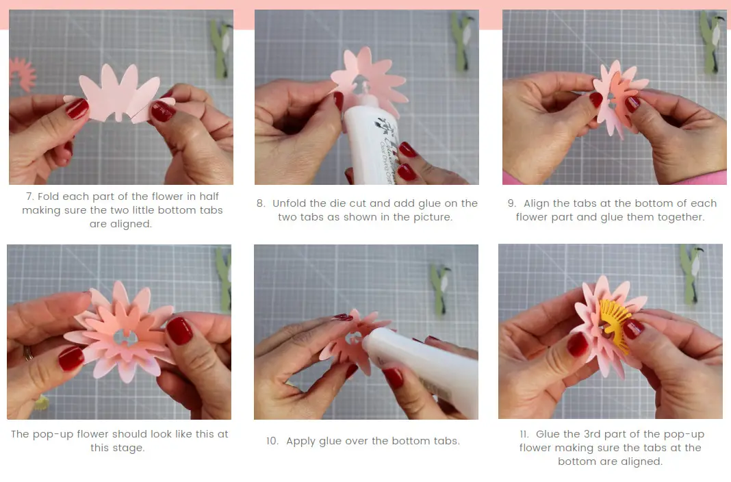 CAROL Pop Up Hummingbird and Flower Crafting - fig 3